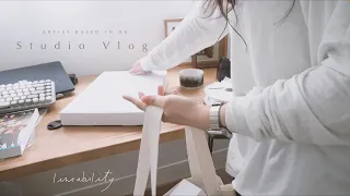 Studio Vlog 🌱 Illustrator's daily life｜Packaging and Go out with Me｜Hong Kong Illustrator 香港插畫師