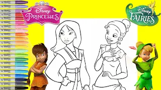Disney Princess Makeover as Disney Fairies Tinker Bell and Fawn
