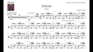 [PDT] Tool - Schism Drum Transcription Sheet (Updated Sheet In Description)