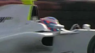 Jenson Button and the BGP 001 at Silverstone