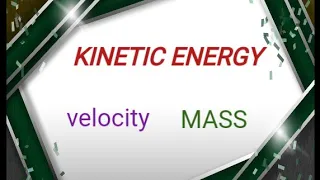 KINETIC ENERGY|TYPES OF ENERGY| POTENTIAL ENERGY