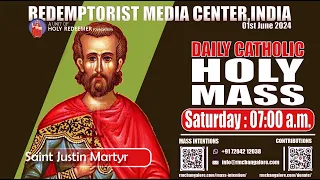 Catholic Holy Mass - 1st June 2024, Saturday - Memorial of St. Justin Martyr