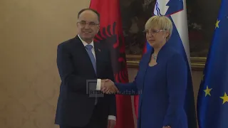 Presidentja sllovene në Tiranë, vizitë në ambientet e RTSH dhe fjalim në  parlament