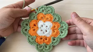 💯💥Dünya nın güzel ve kolay motifi / tek motifli bebek battaniyesi/ crochet baby blanket