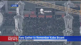 ‘This Is The House That Kobe Built’: Fans Converge On Staples Center To Mourn NBA Legend