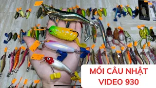 Mồi Câu Nhật : Cá Lure Lóc Chẽm, Cá Voi , Vibiration, Nhái Hơi, Tôm Nhật, Lure Ghềnh-  Video 930