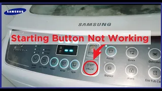 Samsung Automatic 7kg Washing Machine Main PCB On But Starting Button Not Working Main PCB defective