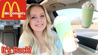 McDonald's Shamrock Shake is BACK || First Impression || Taste Test