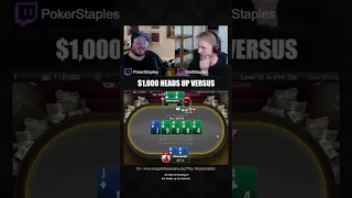$1,000 Heads Up Versus | PokerStaples Shorts