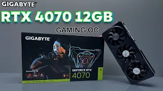 Gigabyte GeForce RTX 4070 GAMING OC 12G Unbox Install Gameplay