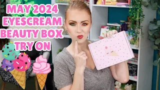 May 2024 EYESCREAM BEAUTY BOX TRY ON | Is it WORTH It?!