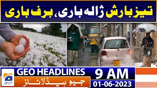 Geo Headlines Today 9 AM | Sindh orders removing CNG kits from school vans | 1st June 2023