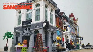 LEGO CREATOR 10251.Brick Bank.Modular Assembly STOP MOTION