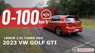 2023 Volkswagen Golf GTI 0-100km/h & engine sound