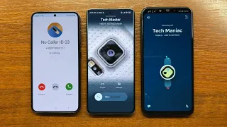 Samsung S23 Simple Dialer vs Xiaomi 12x True Phone vs Huawei Nova3i Drupe Dialer Incoming Call