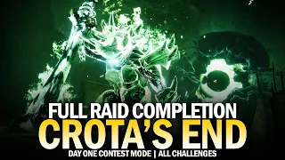 Crota's End - Full Raid Completion & All Challenges (Day One Contest Mode) [Destiny 2]