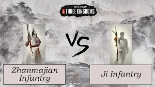 E40: Zhanmajian Infantry vs Ji Infantry | Total War Three Kingdoms 1 v 1 Unit Comparisons