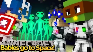 Minecraft Baby Daycare - BABIES GET ATTACKED BY ALIENS!