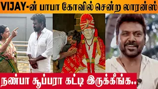 Lawrence Visits To Vijay's Sai Baba Temple With Mother Shoba 🙏 - Chennai Korattur Kovil | GOAT