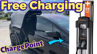 Free Charge Point Charging Station | Charge Your Car For Free!! | How To Use ChargePoint