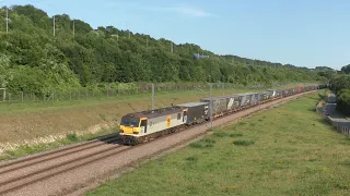 (HD) 6L22 92036 Dollands Moor   Ripple Lane Sidings