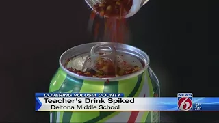 Deltona Middle School teacher's drink spiked