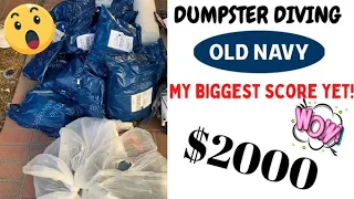 *** DUMPSTER DIVING  WHY WOULD THEY THROW AWAY CUSTOMERS ORDERS?   OLD NAVY NOV 2021 FREE HAUL