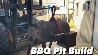 Offset BBQ Smoker Pit Build