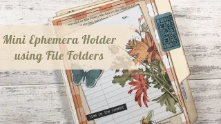 Easy Mini Ephemera Holder Using File Folders Tutorial | The Rubber Buggy DT Project