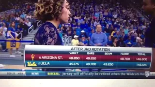Arizona State UCLA gymnastics results after 3 rotations