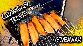 Smoked TROUT Catch And Cook!! Delicious Trout Dip!! +Giveaway Announcement