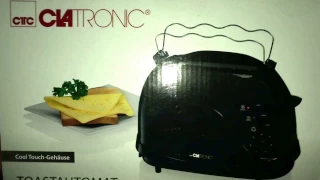 Clatronic TA 3565 2 Scheiben-Toaster, schwarz unboxing und Anleitung