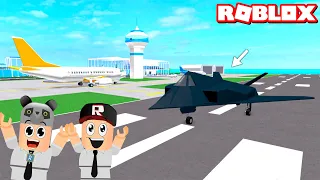 Yeni Uçaklar Aldık!! Havalimanı Kuruyoruz - Panda ile Roblox Airport Tycoon!