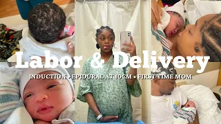 LABOR AND DELIVERY | FIRST TIME MOM | INDUCED AT 39 WEEKS W/ PITOCIN | EPIDURAL AT 10CM!!