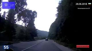 Driving from Veliko Tarnovo to Nova Zagora (Bulgaria) 28.08.2018 Timelapse x4