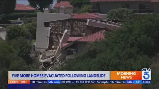 Evacuated homes continue sinking after massive landslide in Rolling Hills Estates