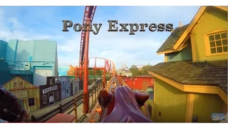 Pony Express Roller Coaster - Knott's Berry Farm - 2016 - 4K Quality POV