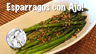 Esparragos con Ajo!