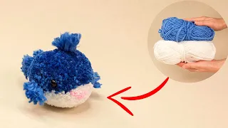 DIY a whale out of pompoms - it’s so easy, everyone can handle it!