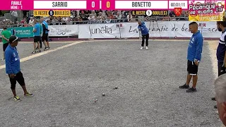 Finale rapide mais disputée BONETTO vs SARRIO : International à pétanque de RUOMS - Septembre 2021