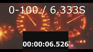 0 - 100  540i BMW E39 VS E60  - acceleration test