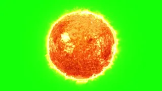 Sun rotation 4K video on a green background free download