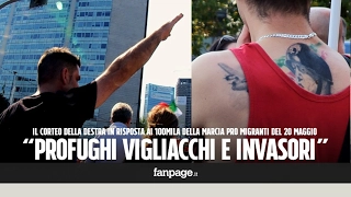 Milano, il corteo contro i migranti è un flop. Sfilano solo in duecento: "Siamo fascisti, non razzis