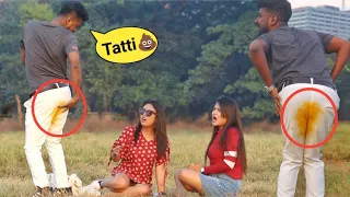 TATTI Nikal Gayi 💩 Prank On Girls | Epic Reaction 😱