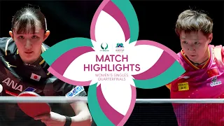 Wang Manyu vs Hayata Hina | WS QF | ITTF MEN'S AND WOMEN'S WORLD CUP MACAO 2024