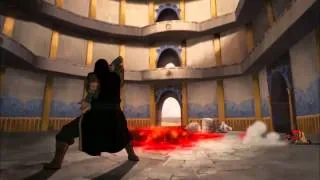 Tenzin, Kya and Bumi VS Red Lotus