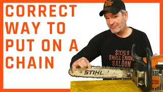 How To Put A Chain On A Chainsaw Properly