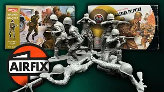 I changed my mind about this set of plastic toy soldiers. Airfix WW2 Russian Infantry.