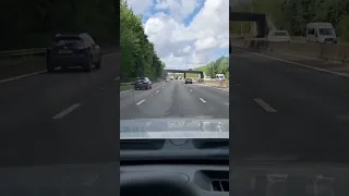 OVERTAKE A BLACK RANGE ROVER 2022 ON HIGHWAY M60 #shorts #viralshorts #viral #new #trending