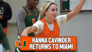 Hanna Cavinder Practices at Miami in Preparation for 2023 NCAA Tournament